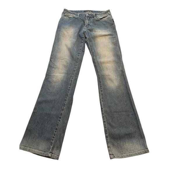 Vintage Sergio Valente Bootcut Jeans Sz 27x 30 Light Wash Y2K 2000s Retro Denim - Picture 1 of 16